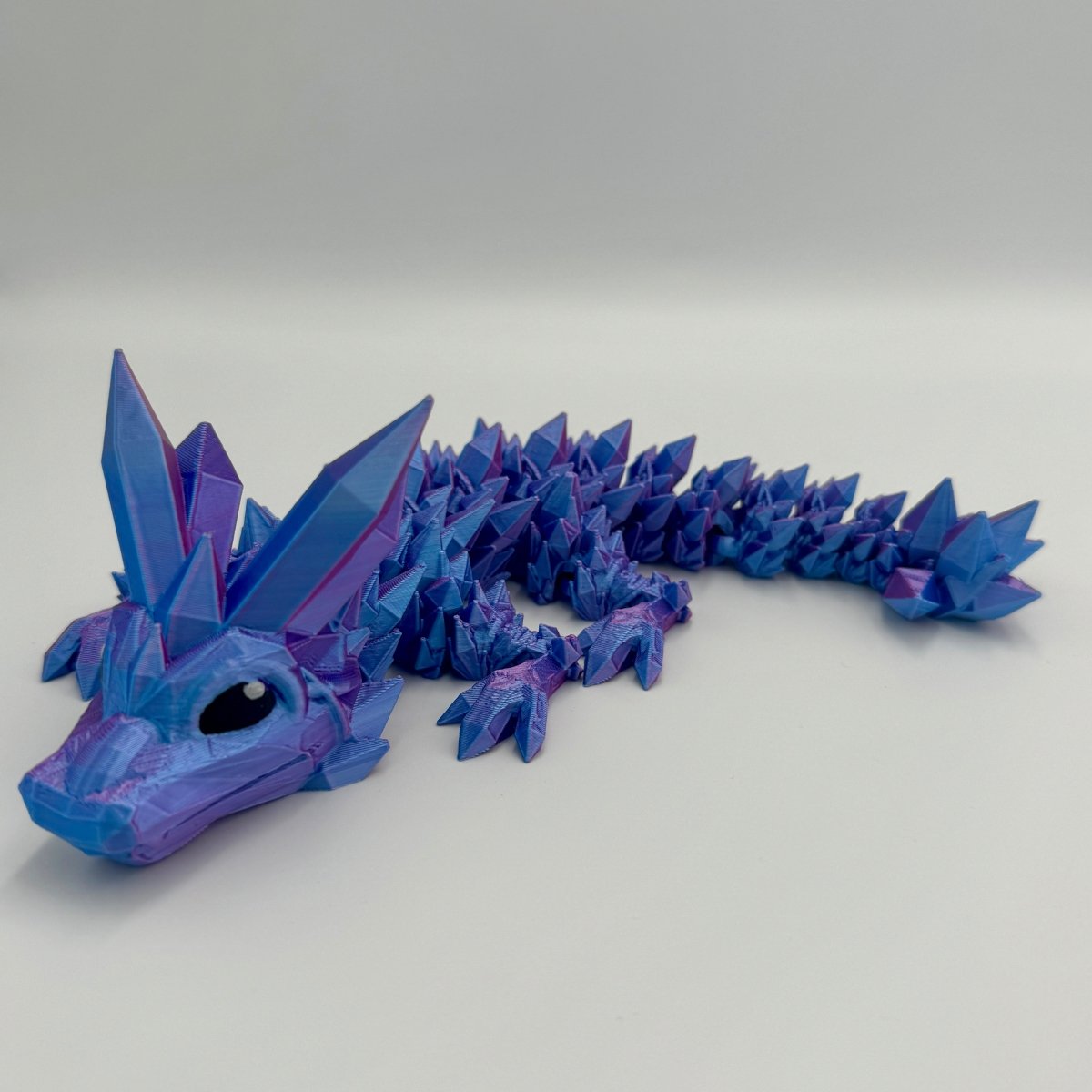 Baby Crystal Dragon 12" Articulated Dragon - Cosmic Chameleon