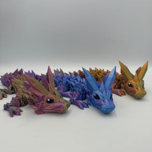 crystal dragon 3d